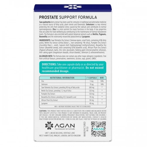 AGAN PROSTATE SUPPORT FORMULA 30VEG. CAPS