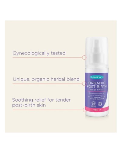 LANSINOH ORGANIC POST-BIRTH RELIEF SPRAY 100ml