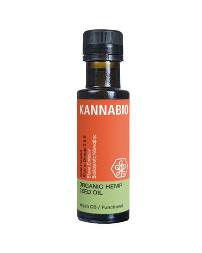 KANNABIO ORGANIC HEMP SEED OIL ΕΛΑΙΟ ΣΠΟΡΩΝ ΒΙΟΛΟΓΙΚΗΣ ΚΑΝΝΑΒΗΣ 100ml