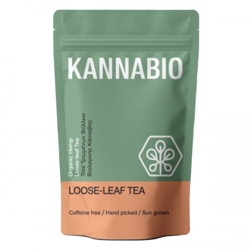 KANNABIO ORGANIC HEMP LOOSE-LEAF TEA ΤΣΑΙ ΤΡΙΜΜΕΝΩΝ ΦΥΛΛΩΝ ΒΙΟΛΟΓΙΚΗΣ ΚΑΝΝΑΒΗΣ 30g