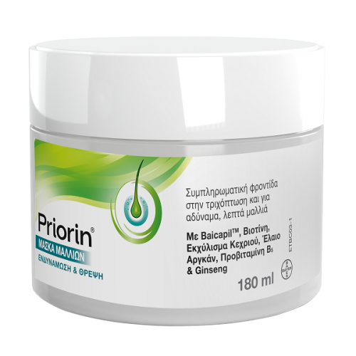 PRIORIN ΜΑΣΚΑ ΜΑΛΛΙΩΝ ΓΙΑ ΕΝΔΥΝΑΜΩΣΗ & ΘΡΕΨΗ 180ml