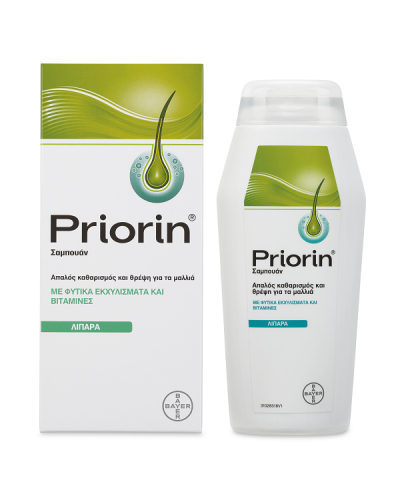 PRIORIN ΣΑΜΠΟΥΑΝ ΓΙΑ ΛΙΠΑΡΑ ΜΑΛΛΙΑ 200ml