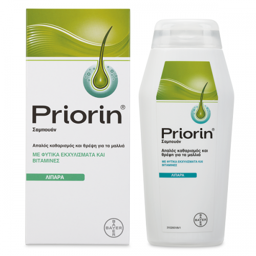 PRIORIN ΣΑΜΠΟΥΑΝ ΓΙΑ ΛΙΠΑΡΑ ΜΑΛΛΙΑ 200ML 