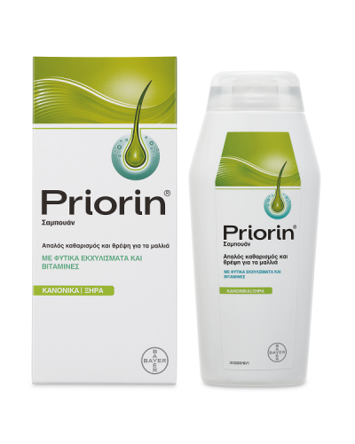 PRIORIN ΣΑΜΠΟΥΑΝ ΓΙΑ ΚΑΝΟΝΙΚΑ/ΞΗΡΑ ΜΑΛΛΙΑ 200ml