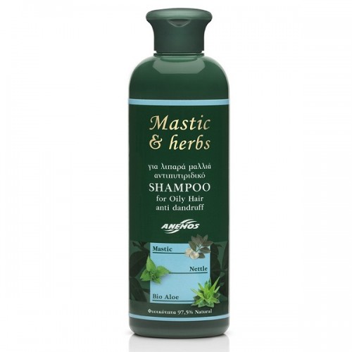 ANEMOS MASTIC & HERBS ΣΑΜΠΟΥΑΝ ΑΝΤΙΠΥΤΙΡΙΔΙΚΟ ΓΙΑ ΛΙΠΑΡΑ ΜΑΛΛΙΑ 300ml