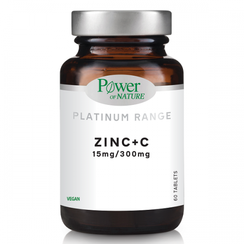 POWER HEALTH PLATINUM ZINC15mg + C 300mg 60tabs