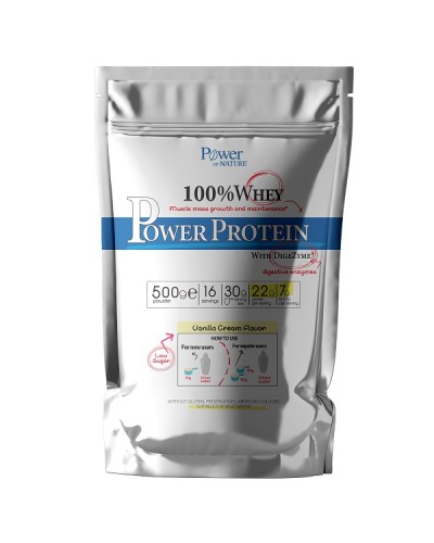 POWER HEALTH 100% WHEY POWER PROTEIN VANILLA CREAM 500g