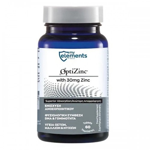 MY ELEMENTS OPTIZINC WITH 30mg ZINC 60tabs