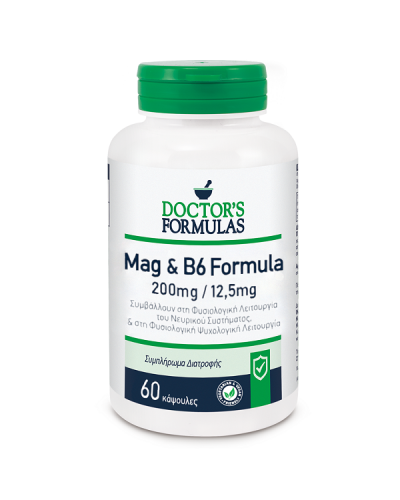 DOCTORS FORMULAS MAG 200mg & B6 12 5mg FORMULA 60caps