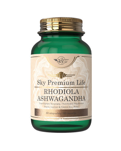 SKY PREMIUM LIFE RHODIOLA ASHWAGANDA 60caps