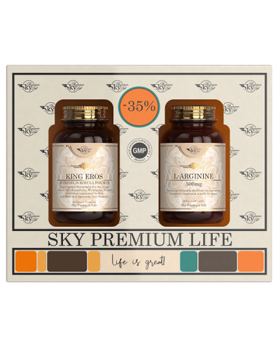 SKY PREMIUM LIFE PROMO KING EROS 60tabs & L-ARGININE 500mg 60tabs