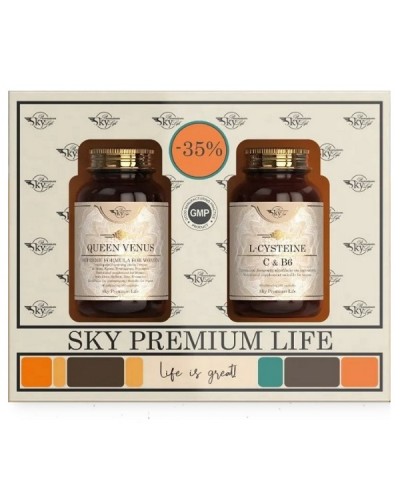 SKY PREMIUM LIFE PROMO QUEEN VENUS 60caps & L-CYSTEINE, VITAMINS C & B6 60caps