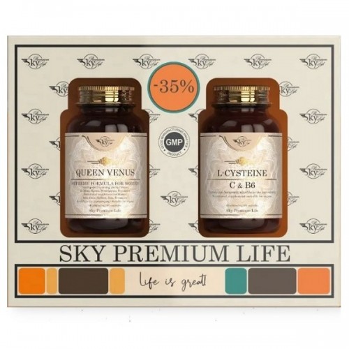 SKY PREMIUM LIFE PROMO QUEEN VENUS 60caps & L-CYSTEINE, VITAMINS C & B6 60caps 