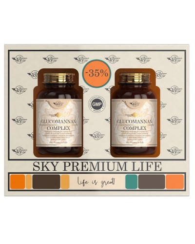 SKY PREMIUM LIFE PROMO GLUCOMANNAN COMPLEX 2x60tabs