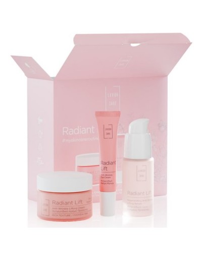 LAVISH CARE PROMO RADIANT LIFT ANTI-WRINKLE LIFTING CREAM RICH 50ml & EYE CREAM 15ml & REGENERATING LIFTING SERUM 30ml