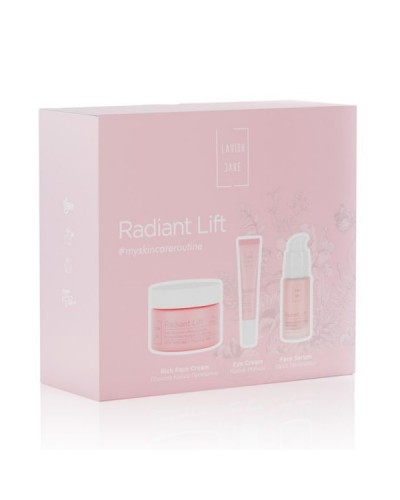 LAVISH CARE PROMO RADIANT LIFT ANTI-WRINKLE LIFTING CREAM RICH 50ml & EYE CREAM 15ml & REGENERATING LIFTING SERUM 30ml