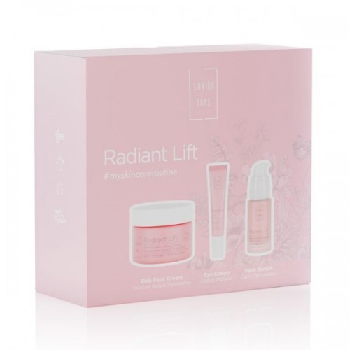 LAVISH CARE PROMO RADIANT LIFT ANTI-WRINKLE LIFTING CREAM RICH 50ml & EYE CREAM 15ml & REGENERATING LIFTING SERUM 30ml