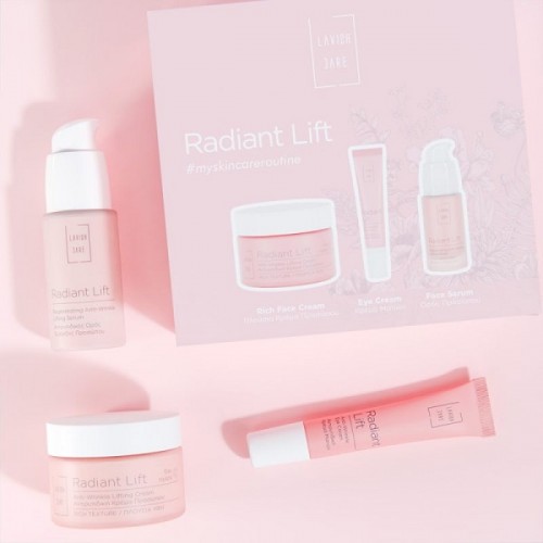 LAVISH CARE PROMO RADIANT LIFT ANTI-WRINKLE LIFTING CREAM RICH 50ml & EYE CREAM 15ml & REGENERATING LIFTING SERUM 30ml