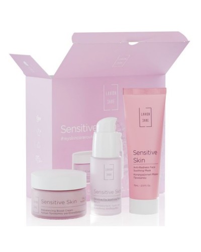 LAVISH CARE PROMO SENSITIVE SKIN REBALANCING BOOST CREAM 50ml & ANTI-REDNESS FACE MASK 75ml & SENSITIVE SERUM 30ml