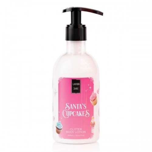 LAVISH CARE PROMO SANTA’S CUPCAKES BATH & SHOWER GEL 500ml & GLITTER BODY LOTION 300ml