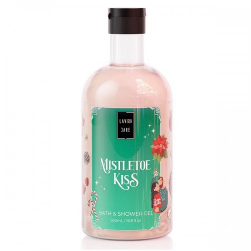 LAVISH CARE PROMO MISTLETOE KISS BATH & SHOWER GEL 500ml & GLITTER BODY LOTION 300ml