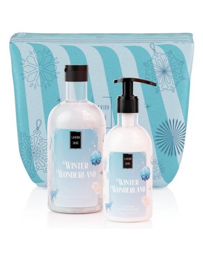 LAVISH CARE PROMO WINTER WONDERLAND BATH & SHOWER GEL 500ml & GLITTER BODY LOTION 300ml