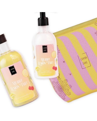 LAVISH CARE PROMO MERRY LEMON TART BATH & SHOWER GEL 500ml & GLITTER BODY LOTION 300ml