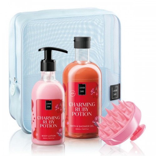 LAVISH CARE PROMO CHARMING RUBY POTION SHOWER GEL 500ml & BODY LOTION 300ml