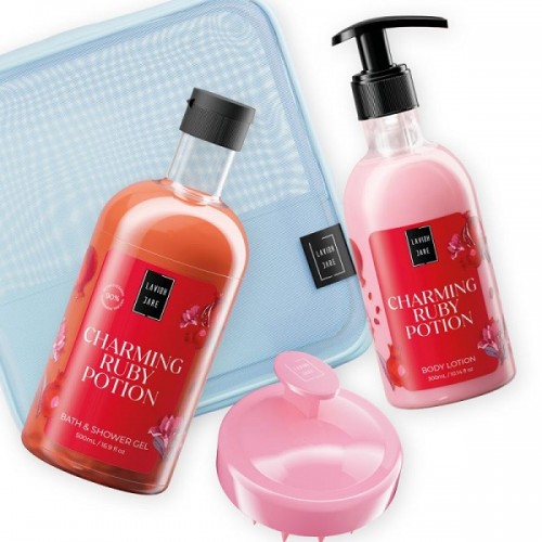 LAVISH CARE PROMO CHARMING RUBY POTION SHOWER GEL 500ml & BODY LOTION 300ml