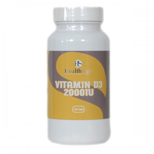 HEALTH SIGN VITAMIN D3 2000IU 120tabs