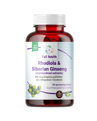 FULL HEALTH RHODIOLA & SIBERIAN GINSENG 90Vcaps