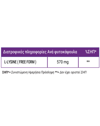 FULL HEALTH L-LYSINE 570mg 120Vcaps