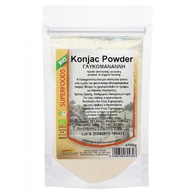 HEALTH TRADE KONJAC GLUCOMANNAN POWDER BIO 100GR