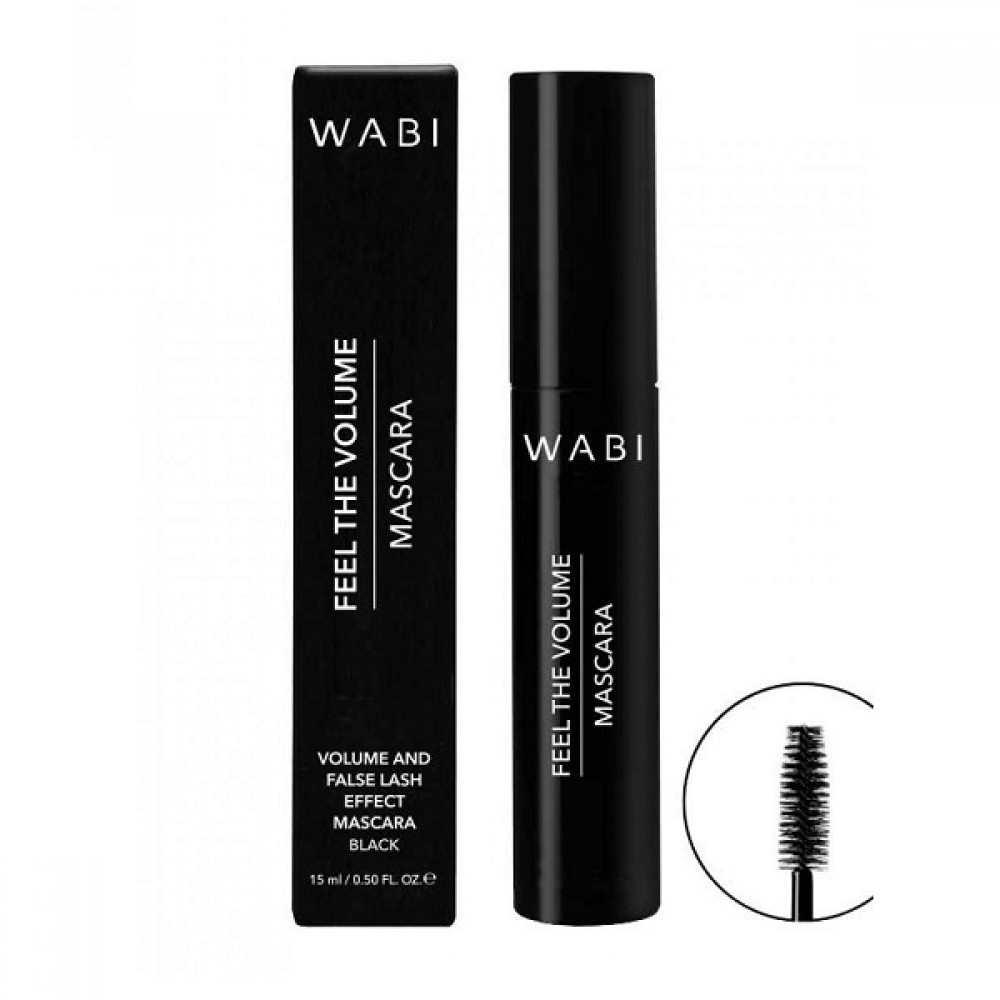 WABI FEEL THE VOLUME MASCARA BLACK 15ML