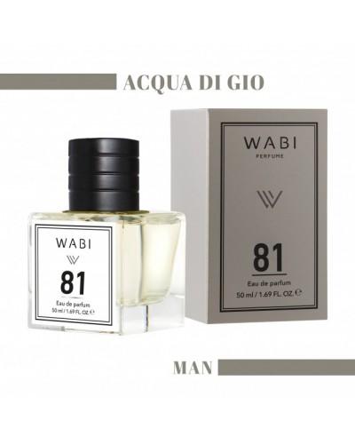 WABI EAU DE PARFUM No 81 TYPE ARMANI ACQUA DI GIO 50ml