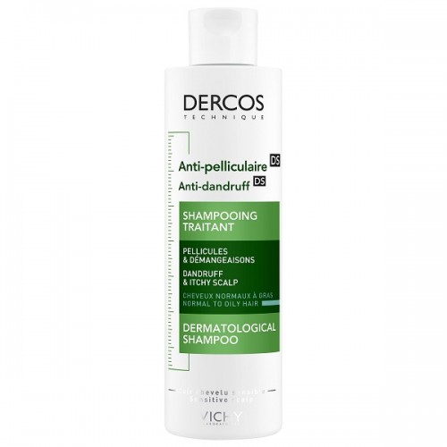 VICHY DERCOS ANTI-DANDRUFF ΑΝΤΙΠΙΤΥΡΙΔΙΚΟ ΣΑΜΠΟΥΑΝ ΓΙΑ ΚΑΝΟΝΙΚΑ & ΛΙΠΑΡΑ ΜΑΛΛΙΑ 200ml