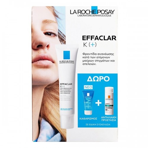 LA ROCHE POSAY PROMO EFFACLAR K (+) 40ml & ΔΩΡΟ EFFACLAR GEL 50ml & ANTHELIOS OIL CORRECT SPF50+ PHOTOCORRECTION DAILY 3ml