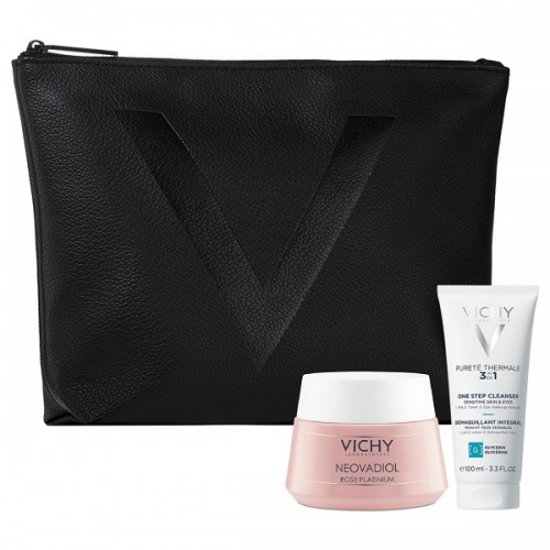 VICHY PROMO NEOVADIOL ROSE PLATINIUM DAY CREAM 50ml & & ΔΩΡΟ PURETE THERMALE 3 IN 1 ONE STEP CLEANSER 100ml & ΝΕΣΣΕΡ