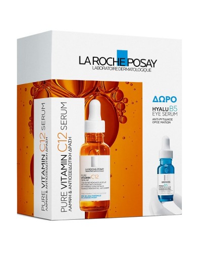 LA ROCHE POSAY PROMO PURE VITAMIN C12 SERUM 30ml & ΔΩΡΟ HYALU B5 EYE SERUM 5ml