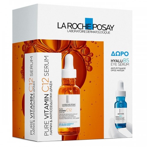 LA ROCHE POSAY PROMO PURE VITAMIN C12 SERUM 30ml & ΔΩΡΟ HYALU B5 EYE SERUM 5ml