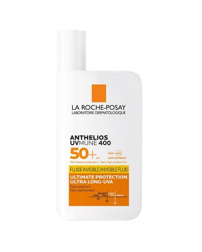 LA ROCHE POSAY PROMO ANTHELIOS UVMUNE 400 INVISIBLE FLUID SPF50+ 50ml & ΔΩΡΟ TOLERIANE SENSITIVE MOISTURISER CREAM 15ml