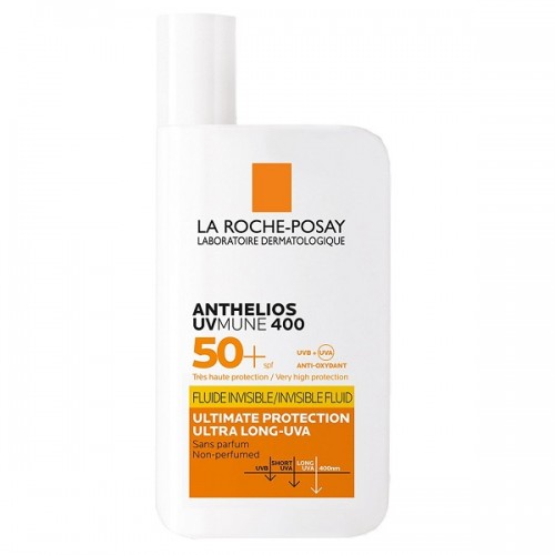 LA ROCHE POSAY PROMO ANTHELIOS UVMUNE 400 SPF50+ INVISIBLE FLUID 50ml & ΔΏΡΟ TOLERIANE SENSITIVE MOISTURISER CREAM 15ml