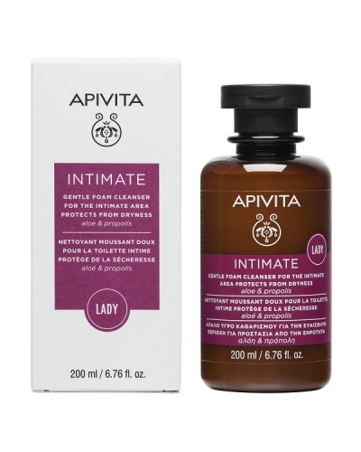 APIVITA INTIMATE LADY ΑΠΑΛΟ ΥΓΡΟ ΚΑΘΑΡΙΣΜΟΥ ΓΙΑ ΤΗΝ ΕΥΑΙΣΘΗΤΗ ΠΕΡΙΟΧΗ ΓΙΑ ΠΡΟΣΤΑΣΙΑ ΑΠΟ ΤΗΝ ΞΗΡΟΤΗΤΑ 200ml