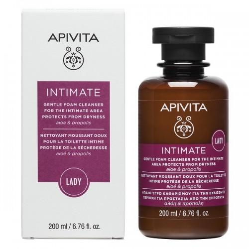 APIVITA INTIMATE LADY ΑΠΑΛΟ ΥΓΡΟ ΚΑΘΑΡΙΣΜΟΥ ΓΙΑ ΤΗΝ ΕΥΑΙΣΘΗΤΗ ΠΕΡΙΟΧΗ ΓΙΑ ΠΡΟΣΤΑΣΙΑ ΑΠΟ ΤΗΝ ΞΗΡΟΤΗΤΑ 200ml