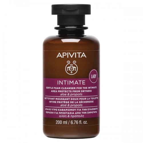 APIVITA INTIMATE LADY ΑΠΑΛΟ ΥΓΡΟ ΚΑΘΑΡΙΣΜΟΥ ΓΙΑ ΤΗΝ ΕΥΑΙΣΘΗΤΗ ΠΕΡΙΟΧΗ ΓΙΑ ΠΡΟΣΤΑΣΙΑ ΑΠΟ ΤΗΝ ΞΗΡΟΤΗΤΑ 200ml