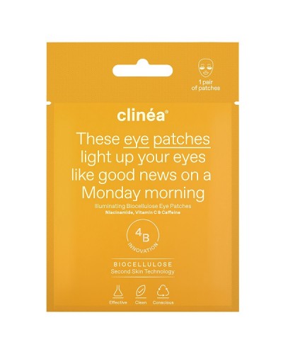 CLINEA ILLUMINATING BIOCELLULOSE EYE PATCHES 1 ζευγάρι