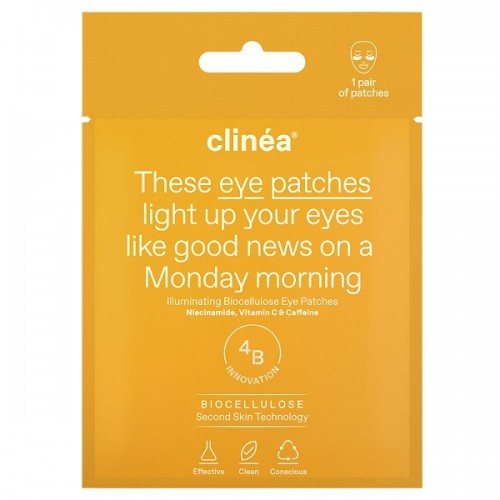 CLINEA ILLUMINATING BIOCELLULOSE EYE PATCHES 1 ζευγάρι