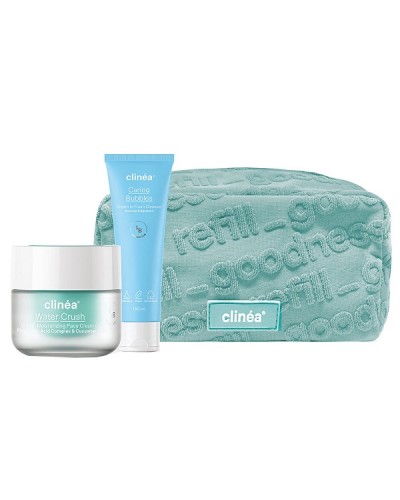 CLINEA PROMO WATER CRUSCH FACE CREAM 50ml + CARING BUBBLE CREAM TO FOAM FACE CLEANSER 150ml