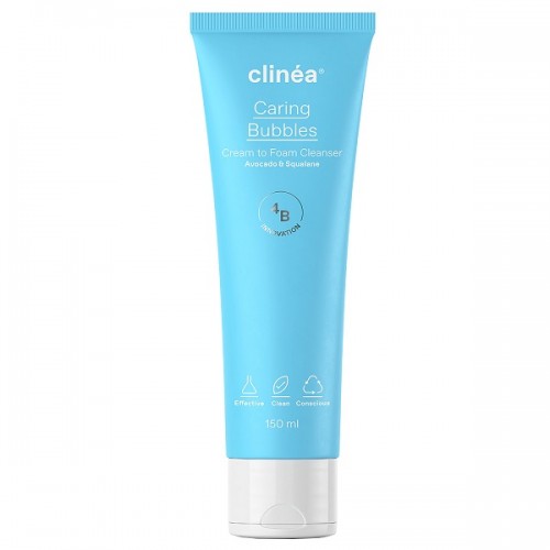 CLINEA PROMO WATER CRUSCH FACE CREAM 50ml + CARING BUBBLE CREAM TO FOAM FACE CLEANSER 150ml