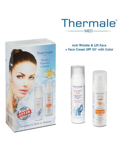 THERMALE PROMO ANTI-WRINKLE & LIFT FACE CREAM 75ml & SUNSCREEN FACE CREAM SPF50+ WITH COLOR 75ml